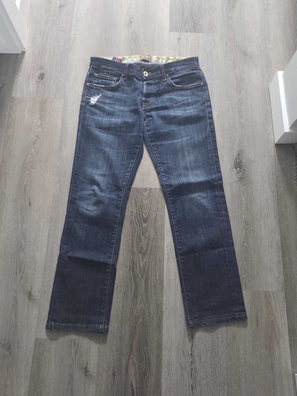 Rich & Skinny- Women's Dark Blue Straight-Leg Jeans